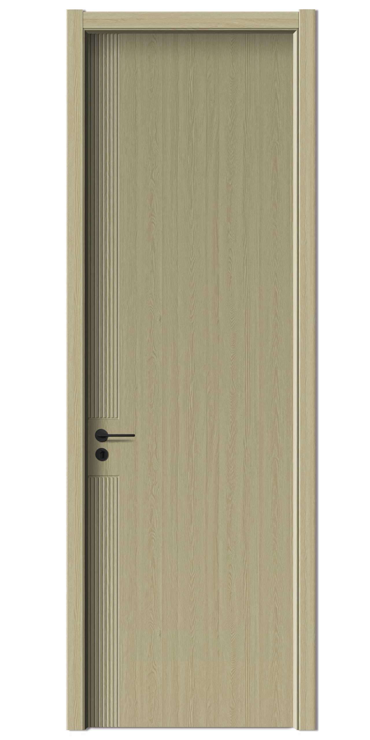 Porte sculptée WPC de luxe et légère moderne LD-03