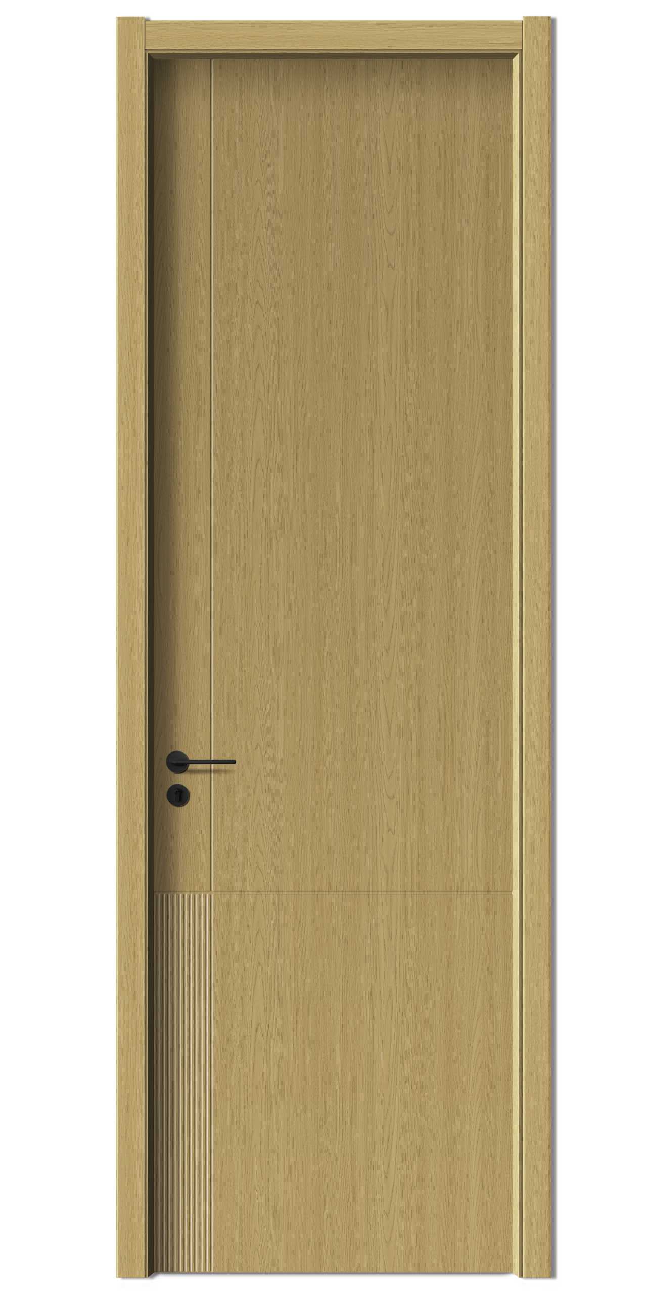 Porte sculptée WPC de luxe et légère moderne LD-06